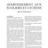 Avertissement aux lyceens de Raoul Vaneigem